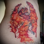 тату феникс акварель - фото готовой татуировки от 11022016 3