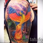 тату феникс в огне - фото готовой татуировки от 11022016 1