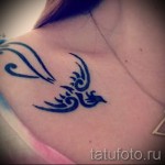 тату феникс для девушек - фото готовой татуировки от 11022016 1