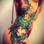 тату феникс и дракон - фото готовой татуировки от 11022016 1