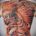тату феникс и дракон - фото готовой татуировки от 11022016 4