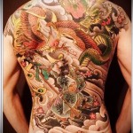 тату феникс и дракон - фото готовой татуировки от 11022016 5