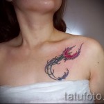 тату феникс маленькая - фото готовой татуировки от 11022016 1