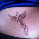 тату феникс маленькая - фото готовой татуировки от 11022016 2