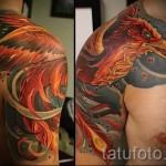 тату феникс мужская - фото готовой татуировки от 11022016 4