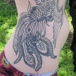 тату феникс на боку - фото готовой татуировки от 11022016 7