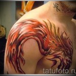 тату феникс на груди - фото готовой татуировки от 11022016 1
