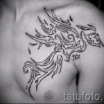 тату феникс на груди - фото готовой татуировки от 11022016 13