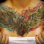 тату феникс на груди - фото готовой татуировки от 11022016 2