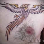 тату феникс на груди - фото готовой татуировки от 11022016 7
