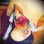 тату феникс на пояснице - фото готовой татуировки от 11022016 9