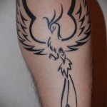 тату феникс на руке - фото готовой татуировки от 11022016 2
