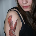 тату феникс на руке - фото готовой татуировки от 11022016 4