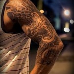 тату феникс рукав - фото готовой татуировки от 11022016 4