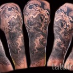 тату феникс рукав - фото готовой татуировки от 11022016 6