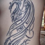 тату феникс трайбл - фото готовой татуировки от 11022016 2