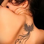 тату феникса на спине фото - фото готовой татуировки от 11022016 1