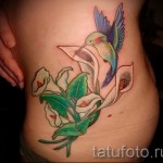 тату цветы на бедре - примеры готовых тату в фотографиях 01022016 - 014