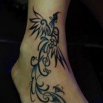 феникс тату фото на щиколотке - фото готовой татуировки от 11022016 2