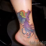 феникс тату фото на щиколотке - фото готовой татуировки от 11022016 3