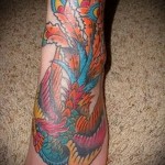 феникс тату фото на щиколотке - фото готовой татуировки от 11022016 4