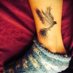 феникс тату фото на щиколотке - фото готовой татуировки от 11022016 5