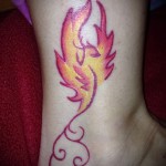 феникс тату фото на щиколотке - фото готовой татуировки от 11022016 8