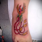 феникс тату фото на щиколотке - фото готовой татуировки от 11022016 9