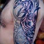 фото тату феникса на руке - фото готовой татуировки от 11022016 3