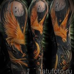 фото тату феникса на руке - фото готовой татуировки от 11022016 4