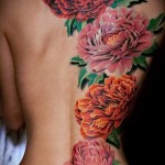 3d tattoo flowers - Example photo of the finished tattoo on 02032016 2
