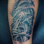 3d tattoo on his forearm - Example photo of the finished tattoo on 02032016 2