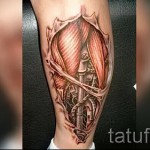 3d tattoo on his leg - an example of the finished tattoo photos by 02032016 2