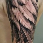 3d tattoo wings - Example photo of the finished tattoo on 02032016 1