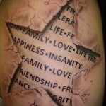 3д надпись тату - пример фотографии готовой татуировки от 02032016 5
