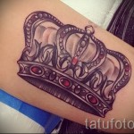 3д тату корона - пример фотографии готовой татуировки от 02032016 2