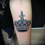3д тату корона - пример фотографии готовой татуировки от 02032016 3
