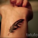3д тату перо - пример фотографии готовой татуировки от 02032016 2