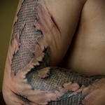 3д тату рукава - пример фотографии готовой татуировки от 02032016 1