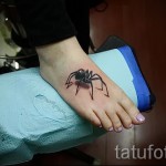 3д тату с пауком - пример фотографии готовой татуировки от 02032016 13