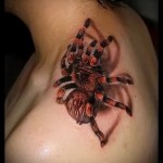 3д тату с пауком - пример фотографии готовой татуировки от 02032016 7