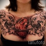 3д тату сердце - пример фотографии готовой татуировки от 02032016 5