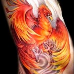 3д тату феникс - пример фотографии готовой татуировки от 02032016 3