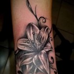 3д тату цветы - пример фотографии готовой татуировки от 02032016 5