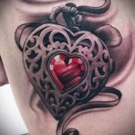 Tatouage coeur 3d - un exemple des photos de tatouage finis à partir de 02032016 1