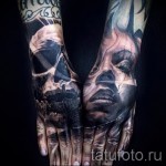 Tattoo Schädel auf der Hand - Fotos und Beispiele von 01032016 5