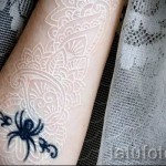 Tattoo-Spitze weiß - Foto mit einer Ausführungsform des fertigen Muster 29032016 1