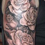 Tattoos white rose - Foto einer Ausführungsform des fertigen Muster 29032016 1