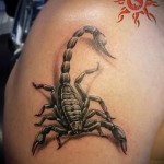 scorpion tatouage d'images 3D - Exemple photo du tatouage fini sur 02032016 1