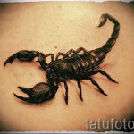 scorpion tattoo 3d pictures - Example photo of the finished tattoo on 02032016 3